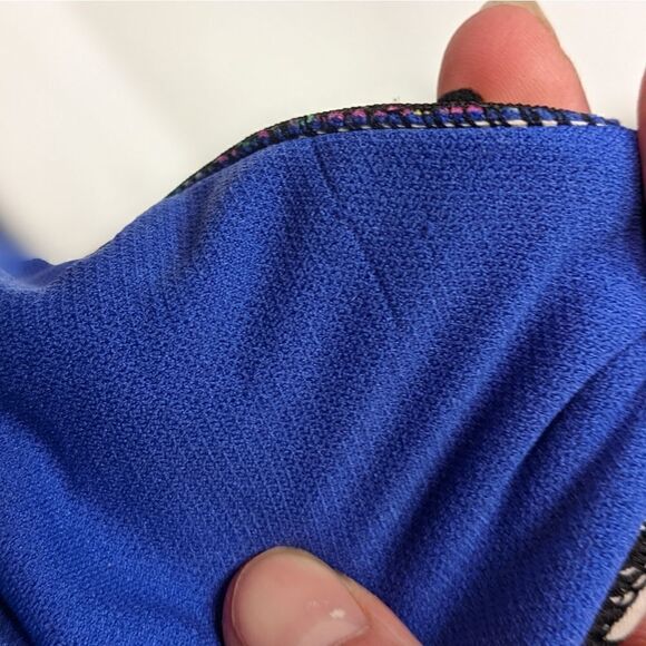 Kenneth Cole Reaction Colorful Halter String Bikini w/Black Bottoms Size M - Picture 12 of 14